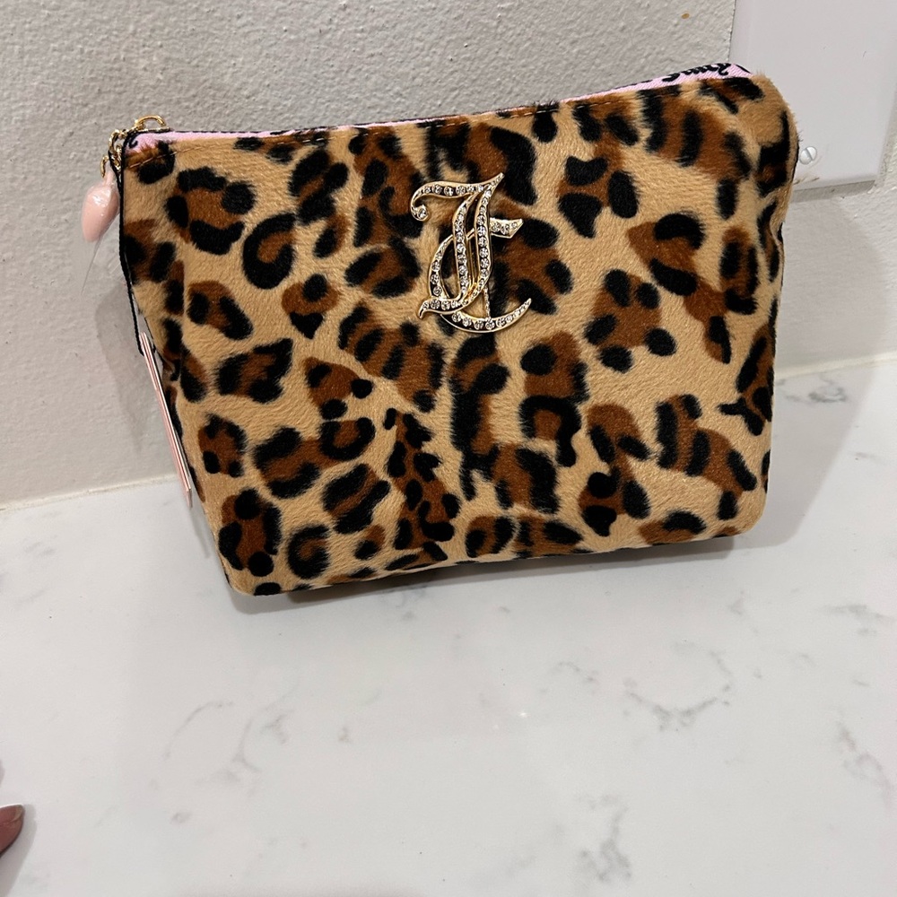 Juicy Couture Leopard Print Makeup Bag